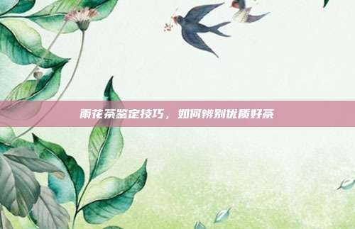 雨花茶鉴定技巧，如何辨别优质好茶
