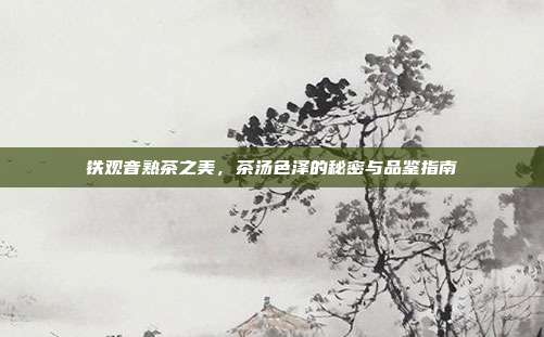 铁观音熟茶之美，茶汤色泽的秘密与品鉴指南