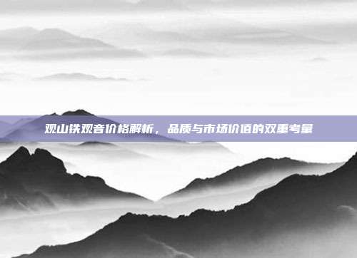 观山铁观音价格解析，品质与市场价值的双重考量