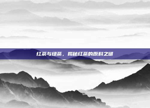 红茶与绿茶，揭秘红茶的原料之谜