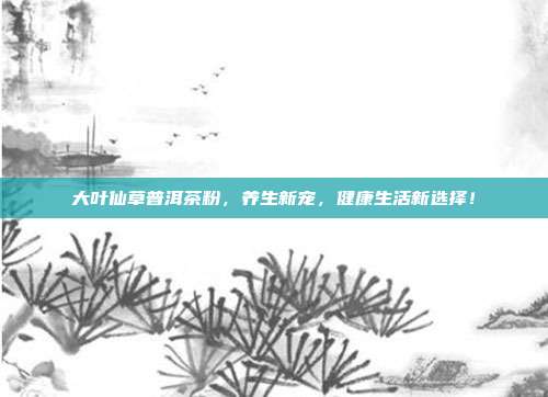 大叶仙草普洱茶粉，养生新宠，健康生活新选择！
