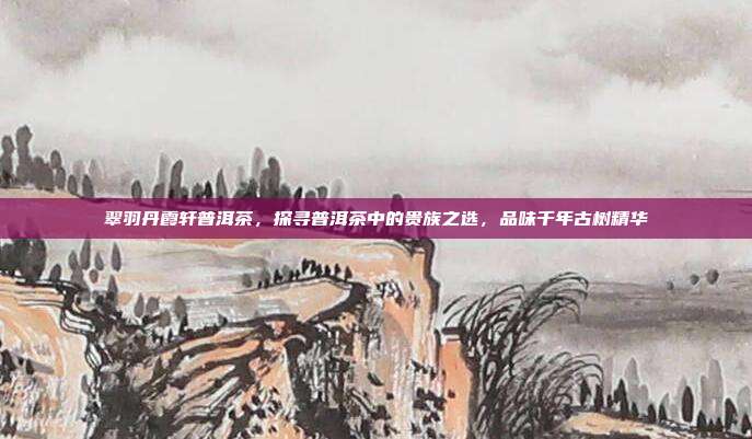翠羽丹霞轩普洱茶，探寻普洱茶中的贵族之选，品味千年古树精华