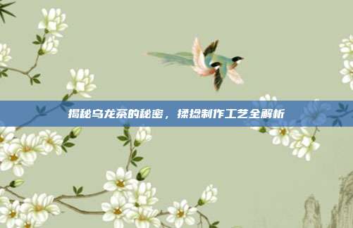 揭秘乌龙茶的秘密，揉捻制作工艺全解析