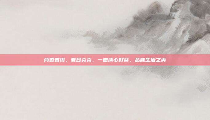 荷香普洱，夏日炎炎，一壶清心好茶，品味生活之美