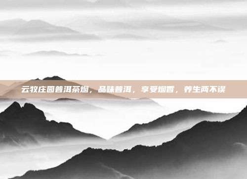 云牧庄园普洱茶烟，品味普洱，享受烟香，养生两不误