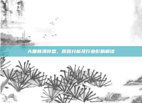 大圆普洱停盘，原因分析及行业影响解读
