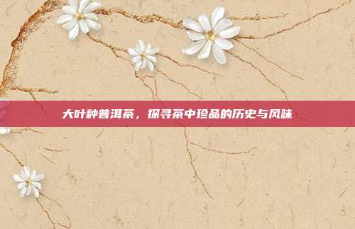 大叶种普洱茶，探寻茶中珍品的历史与风味