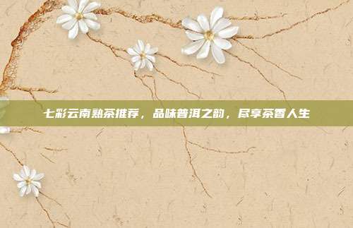 七彩云南熟茶推荐，品味普洱之韵，尽享茶香人生