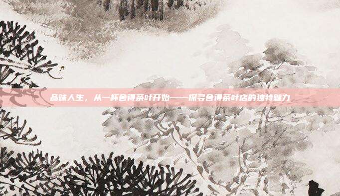 品味人生，从一杯舍得茶叶开始——探寻舍得茶叶店的独特魅力