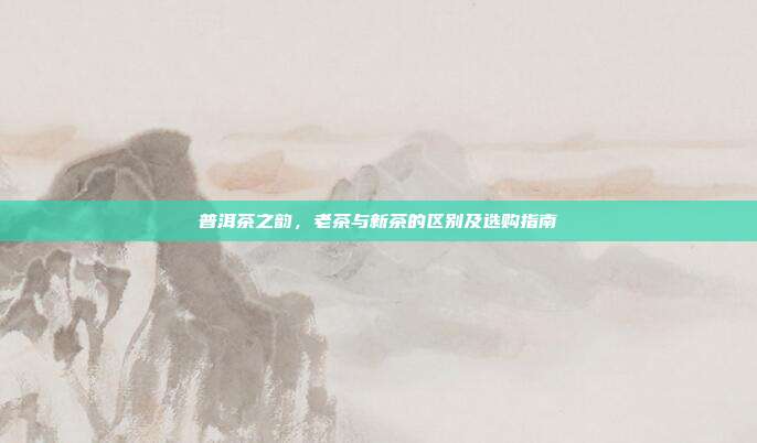 普洱茶之韵，老茶与新茶的区别及选购指南