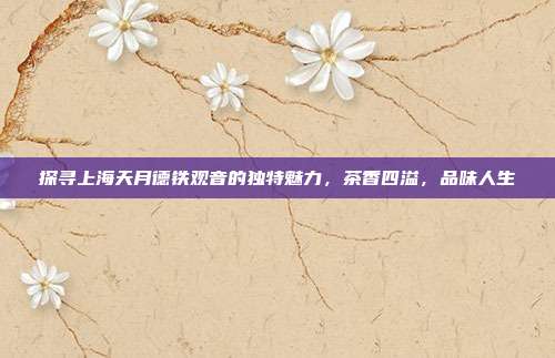 探寻上海天月德铁观音的独特魅力，茶香四溢，品味人生