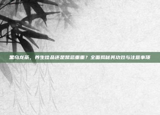 黑乌龙茶，养生佳品还是禁忌重重？全面揭秘其功效与注意事项