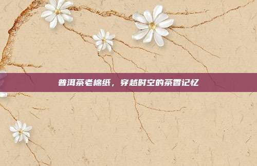 普洱茶老棉纸，穿越时空的茶香记忆