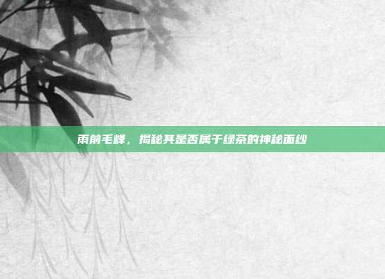 雨前毛峰，揭秘其是否属于绿茶的神秘面纱
