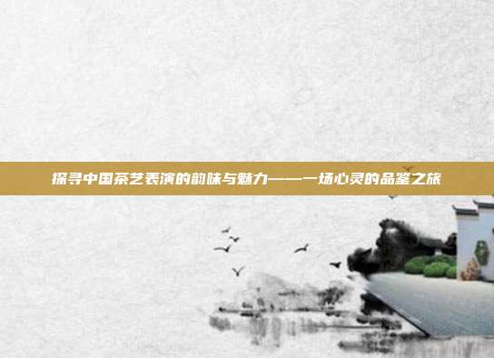 探寻中国茶艺表演的韵味与魅力——一场心灵的品鉴之旅