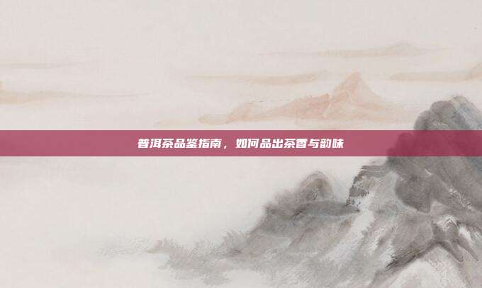 普洱茶品鉴指南，如何品出茶香与韵味