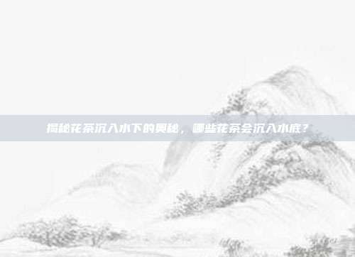 揭秘花茶沉入水下的奥秘，哪些花茶会沉入水底？