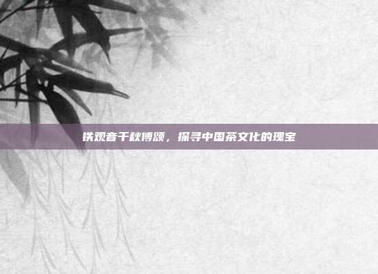 铁观音千秋傅颂，探寻中国茶文化的瑰宝