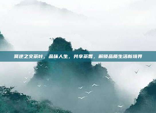 莫逆之交茶叶，品味人生，共享茶香，解锁品质生活新境界