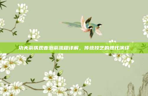 功夫茶铁观音泡茶流程详解，传统技艺的现代演绎