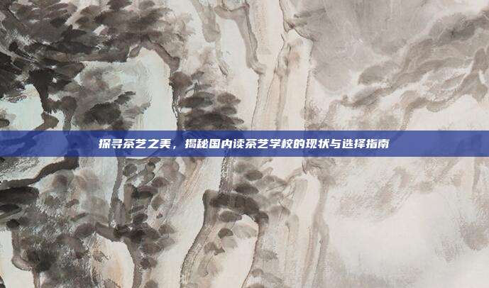 探寻茶艺之美，揭秘国内读茶艺学校的现状与选择指南