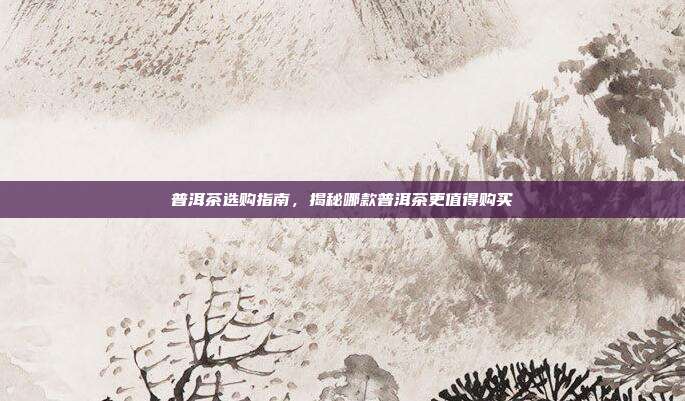 普洱茶选购指南，揭秘哪款普洱茶更值得购买