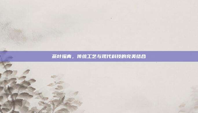 茶叶摇青，传统工艺与现代科技的完美结合