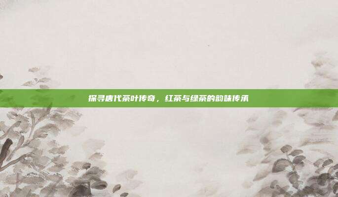探寻唐代茶叶传奇，红茶与绿茶的韵味传承