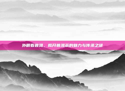 外眼看普洱，揭开普洱茶的魅力与传承之谜