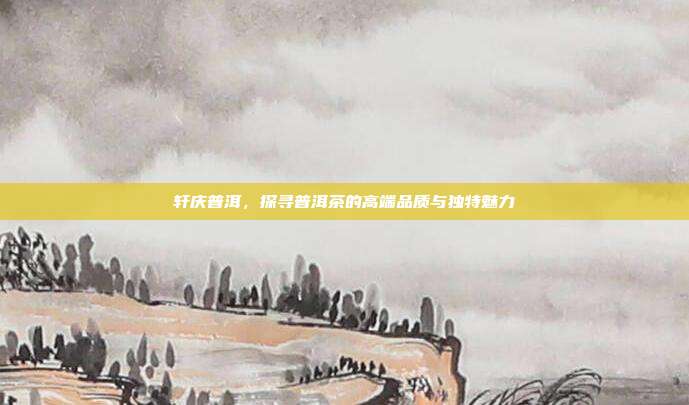 轩庆普洱，探寻普洱茶的高端品质与独特魅力