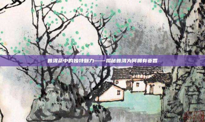 普洱茶中的独特魅力——揭秘普洱为何拥有枣香