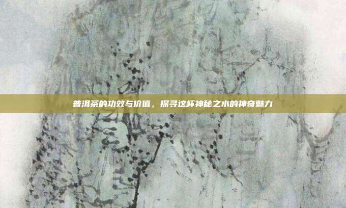 普洱茶的功效与价值，探寻这杯神秘之水的神奇魅力