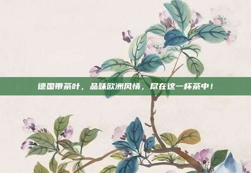 德国带茶叶，品味欧洲风情，尽在这一杯茶中！