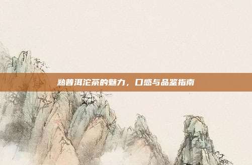 熟普洱沱茶的魅力，口感与品鉴指南