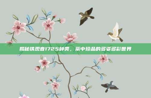揭秘铁观音1725种类，茶中珍品的多姿多彩世界