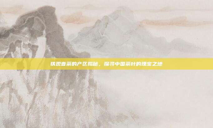 铁观音茶的产区揭秘，探寻中国茶叶的瑰宝之地