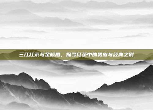 三江红茶与金骏眉，探寻红茶中的贵族与经典之别