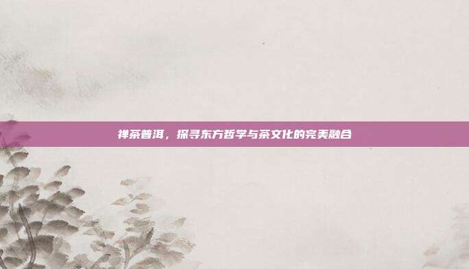 禅茶普洱，探寻东方哲学与茶文化的完美融合
