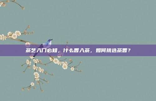 茶艺入门必知，什么香入茶，如何挑选茶香？