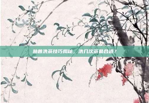 熟普洗茶技巧揭秘，洗几次茶最合适？