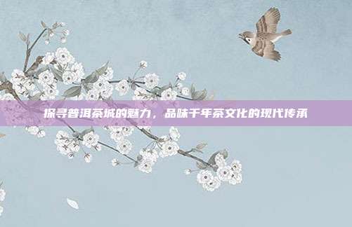 探寻普洱茶城的魅力，品味千年茶文化的现代传承
