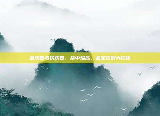 金观音与铁观音，茶中珍品，品鉴区别大揭秘