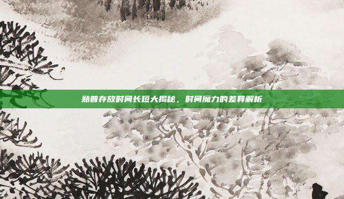 熟普存放时间长短大揭秘，时间魔力的差异解析