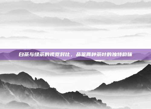 白茶与绿茶的视觉对比，品鉴两种茶叶的独特韵味
