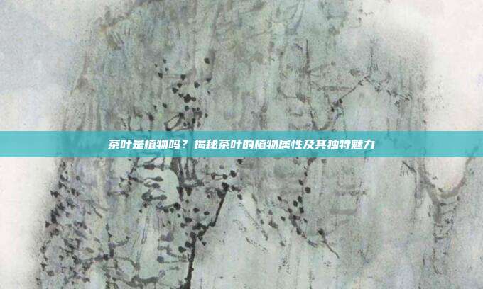 茶叶是植物吗？揭秘茶叶的植物属性及其独特魅力