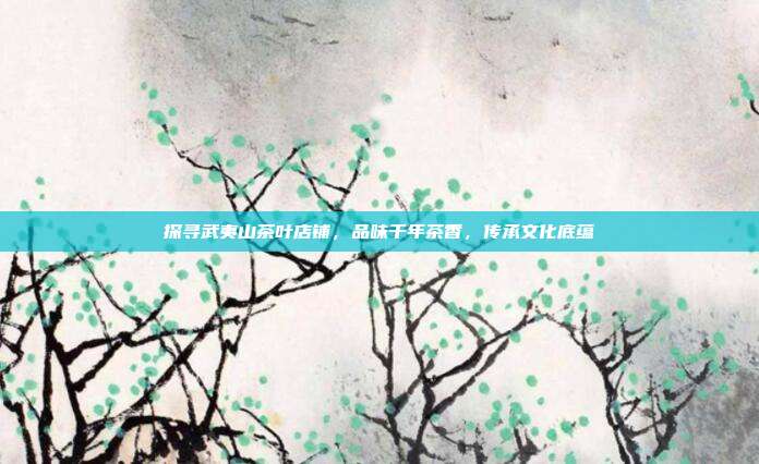 探寻武夷山茶叶店铺，品味千年茶香，传承文化底蕴