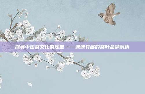 探寻中国茶文化的瑰宝——鼎鼎有名的茶叶品种解析