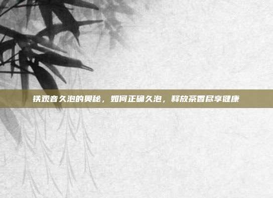 铁观音久泡的奥秘，如何正确久泡，释放茶香尽享健康
