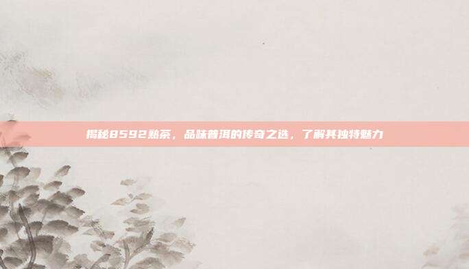 揭秘8592熟茶，品味普洱的传奇之选，了解其独特魅力