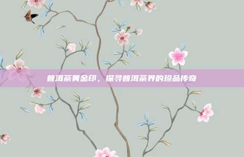 普洱茶黄金印，探寻普洱茶界的珍品传奇